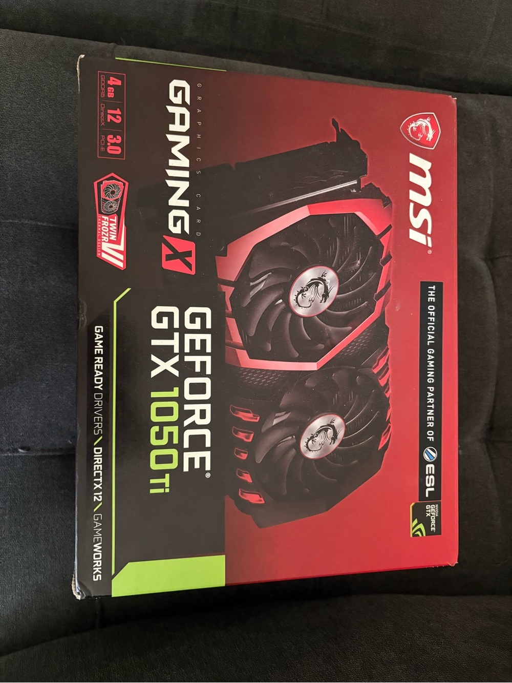 MSI GeForce GTX 1050Ti 4GB Aero ITX OC Graphics Card, GDDR5, DP, HDMI, DVI